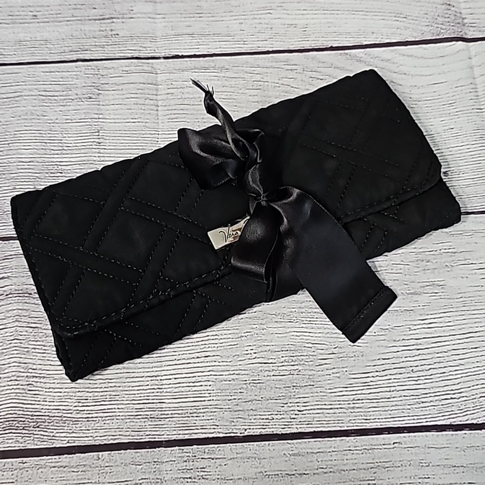 Vera Bradley wallet. Black/pink/cream/green/gray